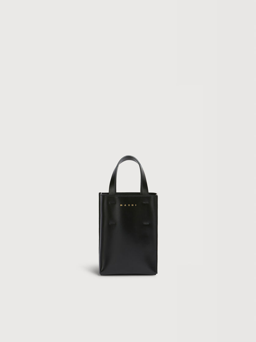 MUSEO nano bag in black leather, Image 1
