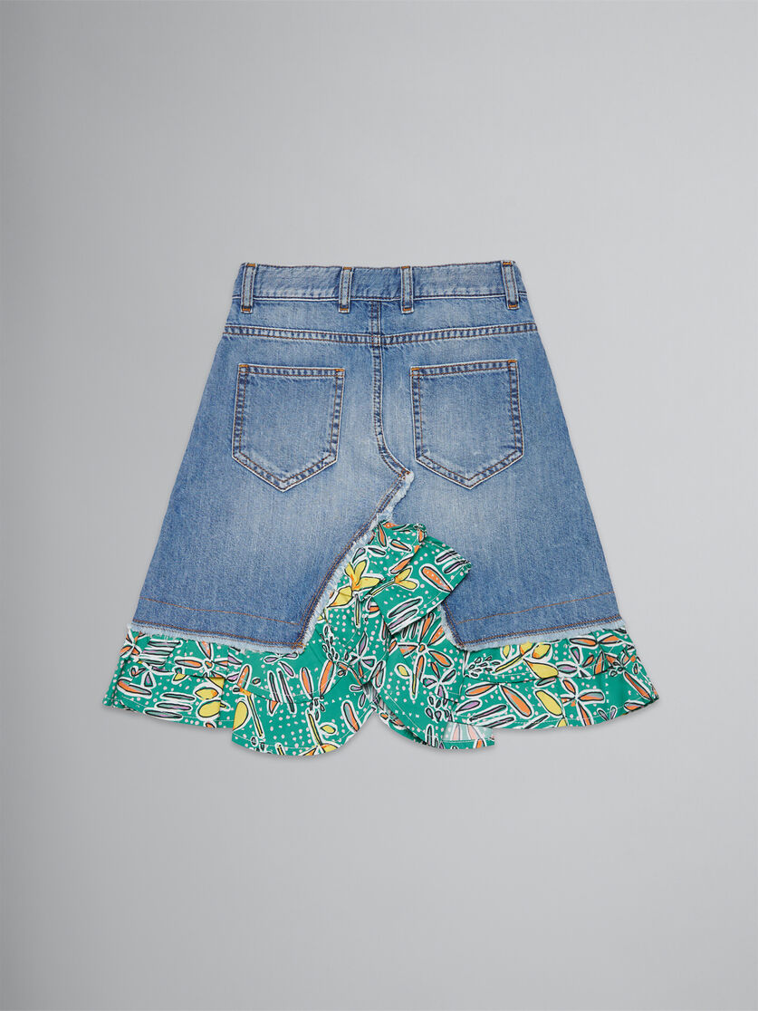 Denim skirt with Carioca inserts - Skirts - Image 2