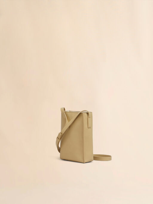 Brown leather Museo Nano Bag with Marni Symbol embroidery - Shoulder Bags