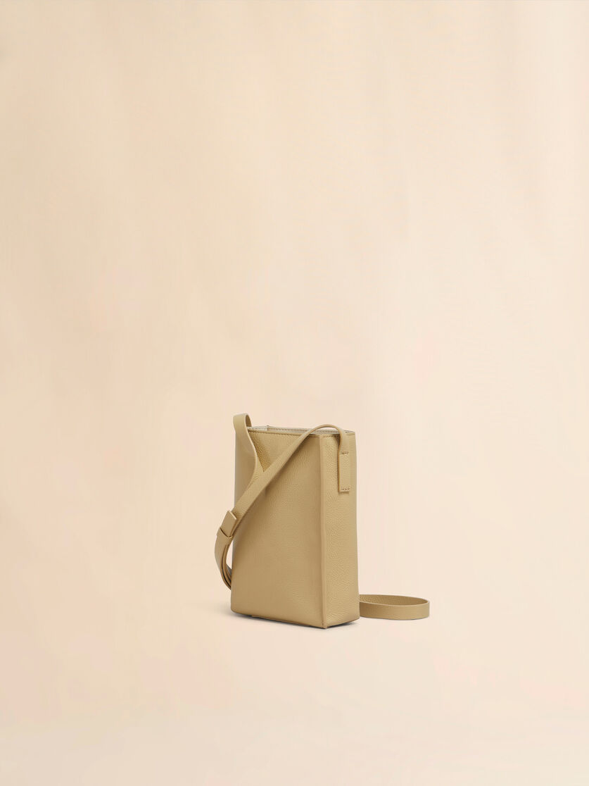 Black leather Museo Nano Bag with Marni Symbol embroidery - Shoulder Bags - Image 2