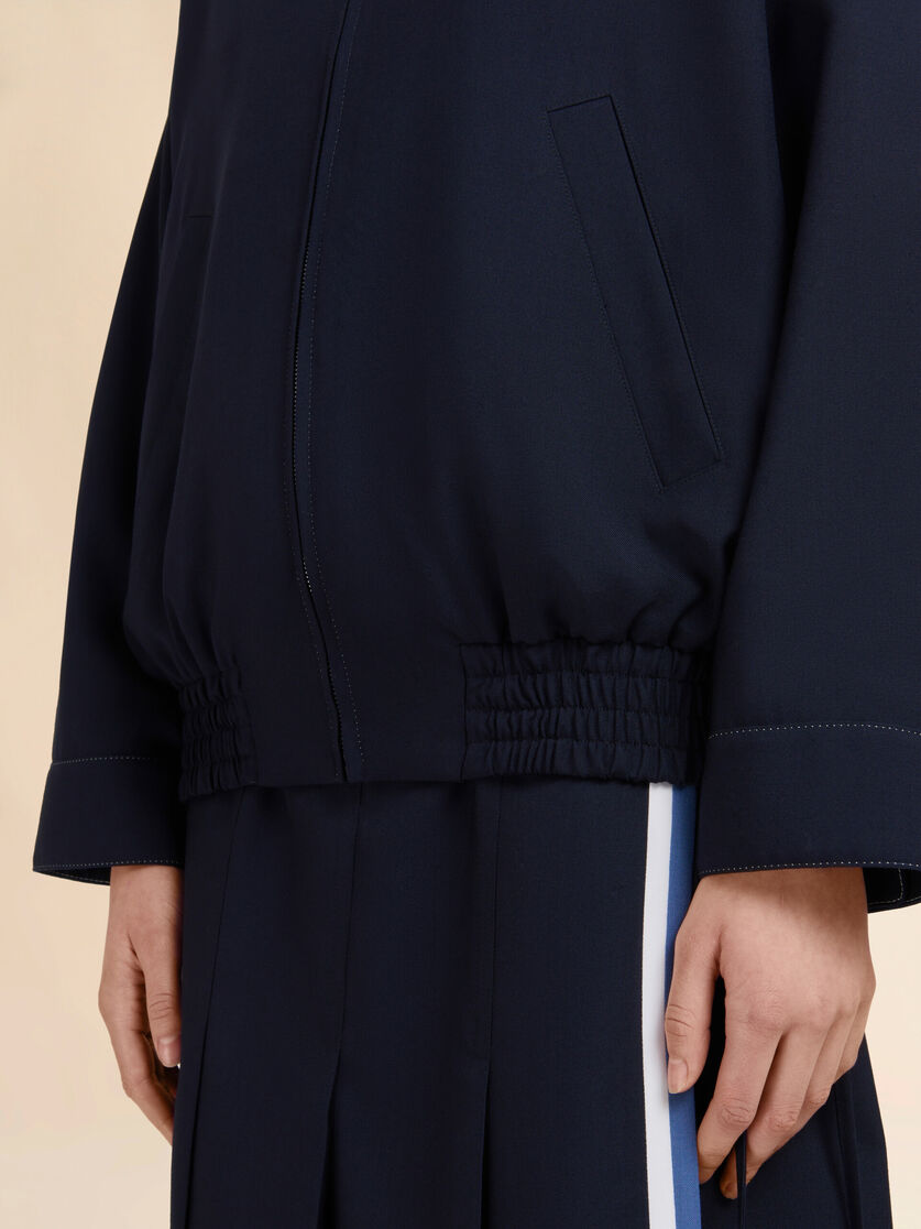 Deep blue wool Baracuta jacket with Marni Symbol - Jackets - Image 5
