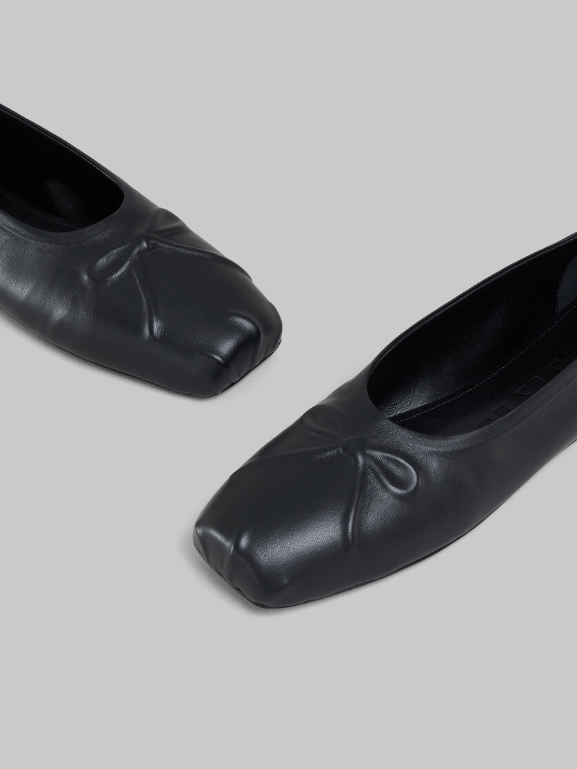 Black nappa leather Little Bow ballet flat - Ballet Shoes - Image 5