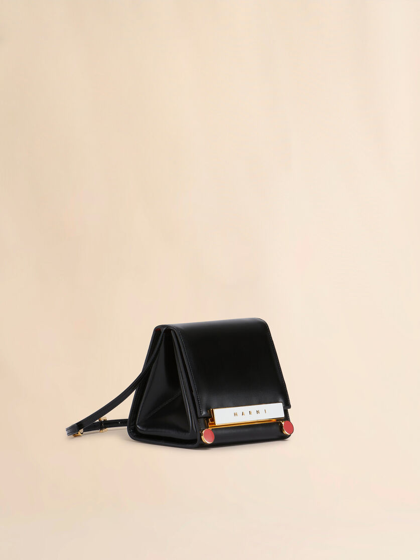 Black leather VHS small triangle bag - Shoulder Bags - Image 6