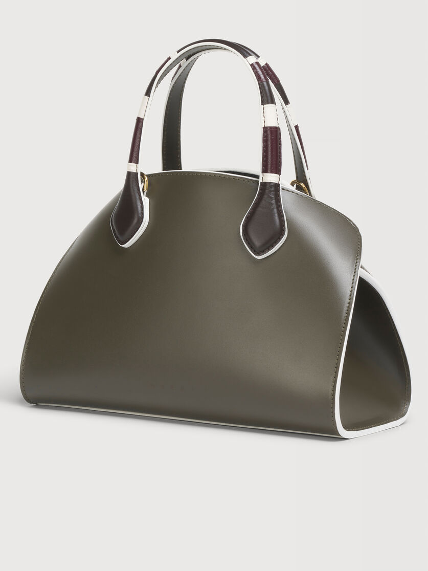 Petit sac Overlap en cuir vert, Image 4