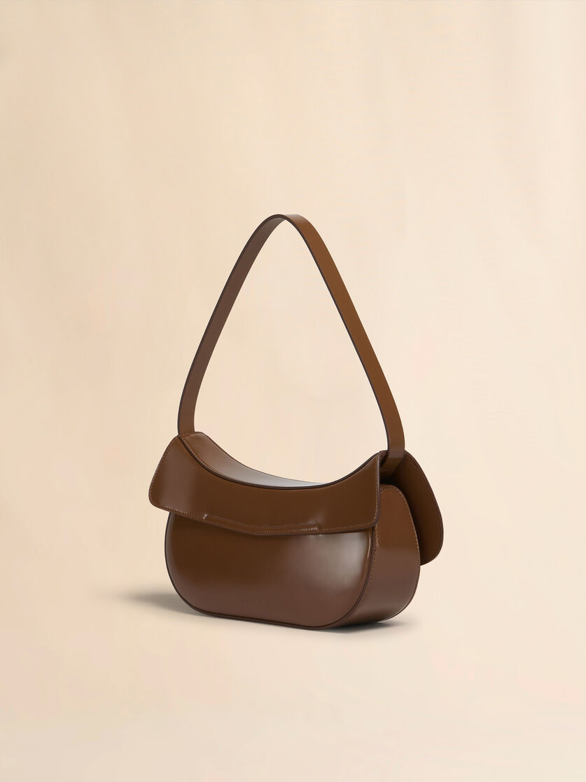 Brown leather Butterfly medium hobo bag - Shoulder Bags - Image 2