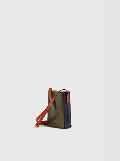 Museo Soft Nano Bag in green and black leather - Shoulder Bags