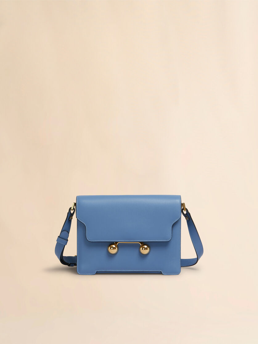 Blue leather Trunkaroo medium shoulder bag - Shoulder Bags - Image 1