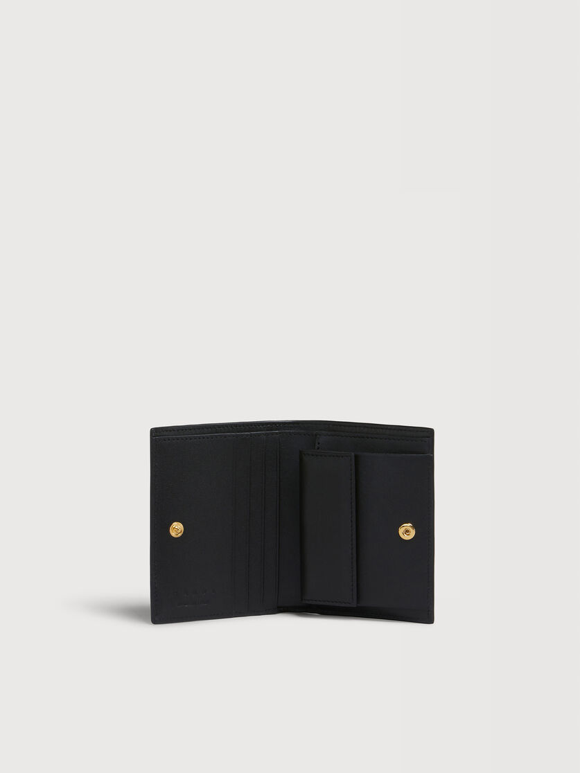 Cartera bifold Envelope de piel negra, Image 2