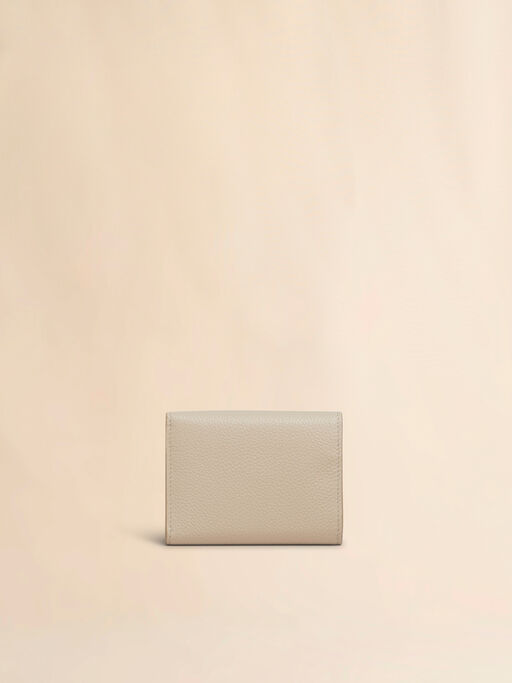 Beige leather trifold wallet with Marni Mending - Wallets