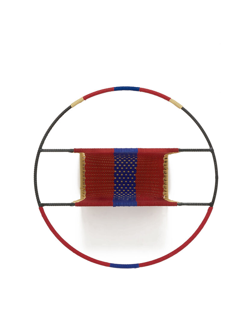 Red and blue Marni Market circle magazine rack - Furniture - Image 4