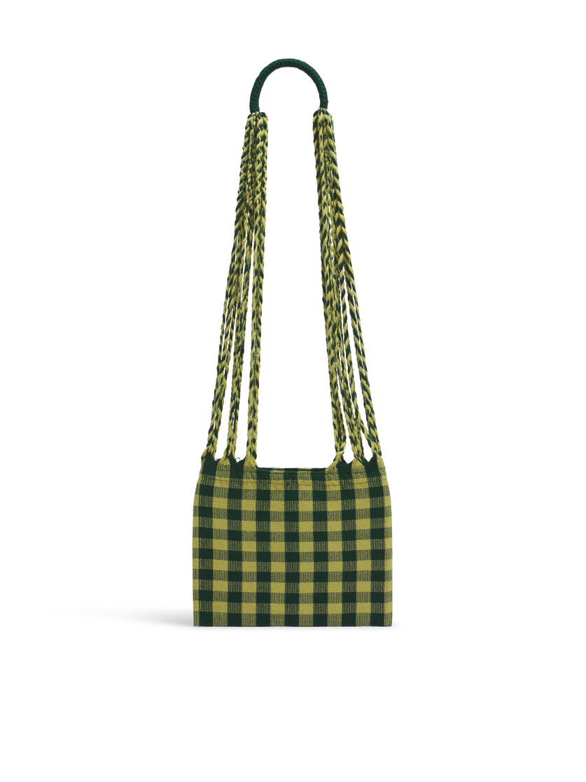 グリーン MARNI MARKET CROSS CHECKERBORAD HAMMOCK BAG, Image 3