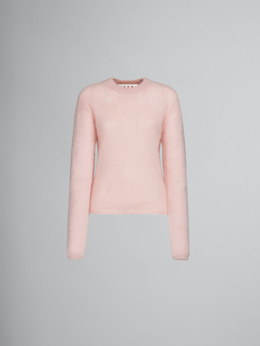 Maglione in lana e mohair rosa - Pullover - Image 1