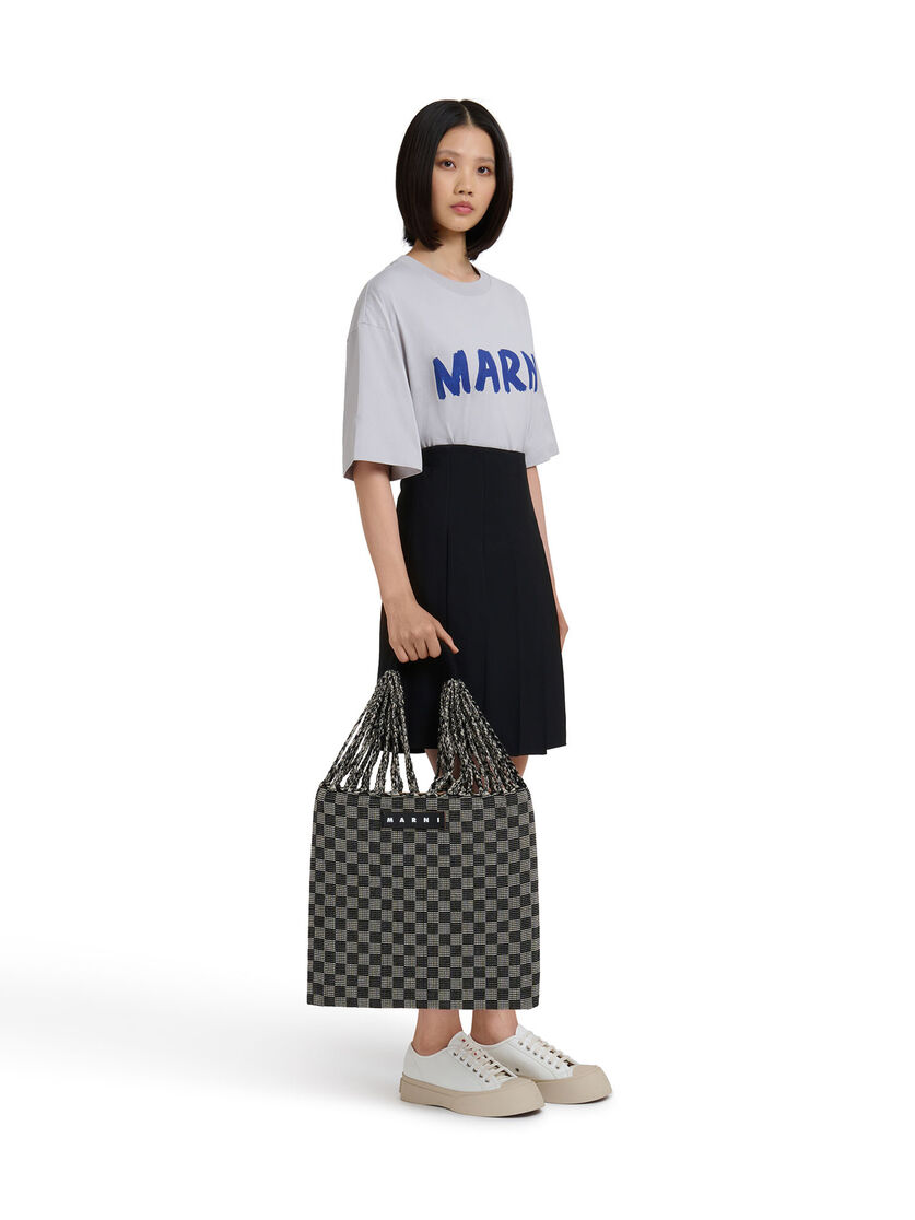 ホワイト MARNI MARKET CHECKERBOARD HAMMOCK BAG - ショッピングバッグ - Image 4