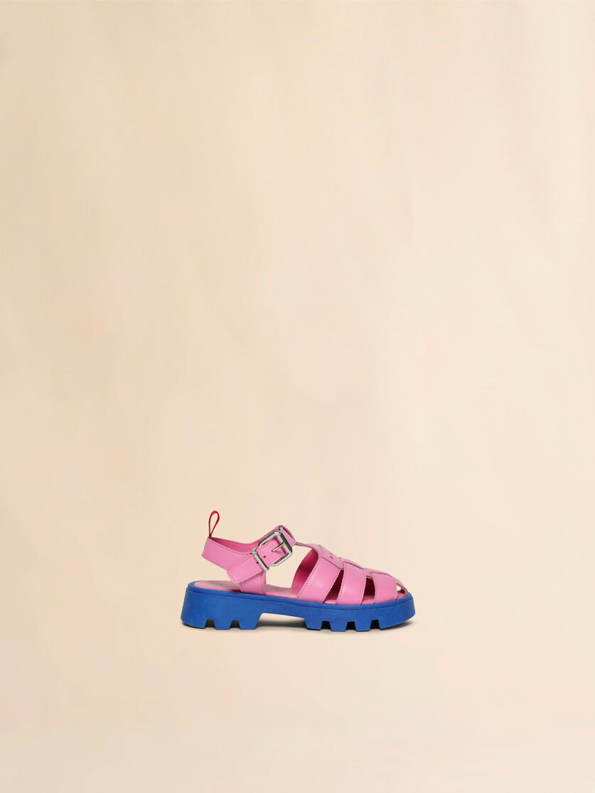Pink leather fisherman sandal - Sneakers - Image 1