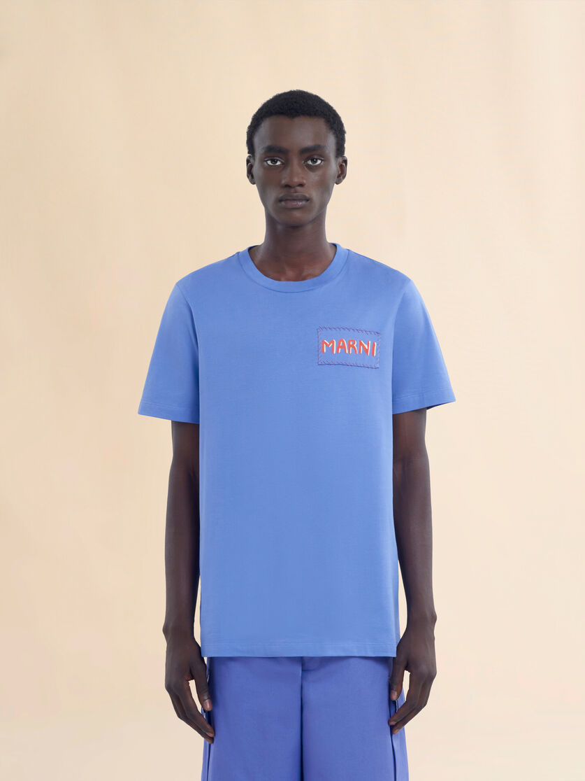 Indigo crew neck T-shirt - Shirts - Image 2