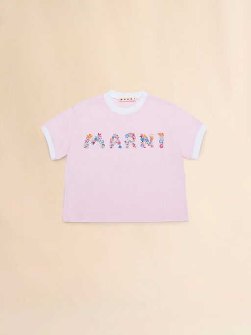 Pink T-shirt with Holiday logo - T-shirts