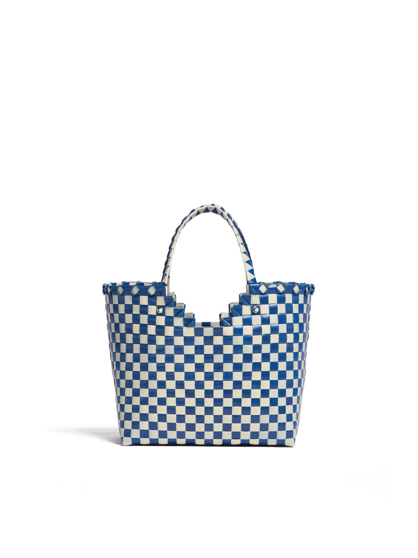 MARNI MARKET LOVE BASKET Tasche in Blau und Weiß - Taschen - Image 3