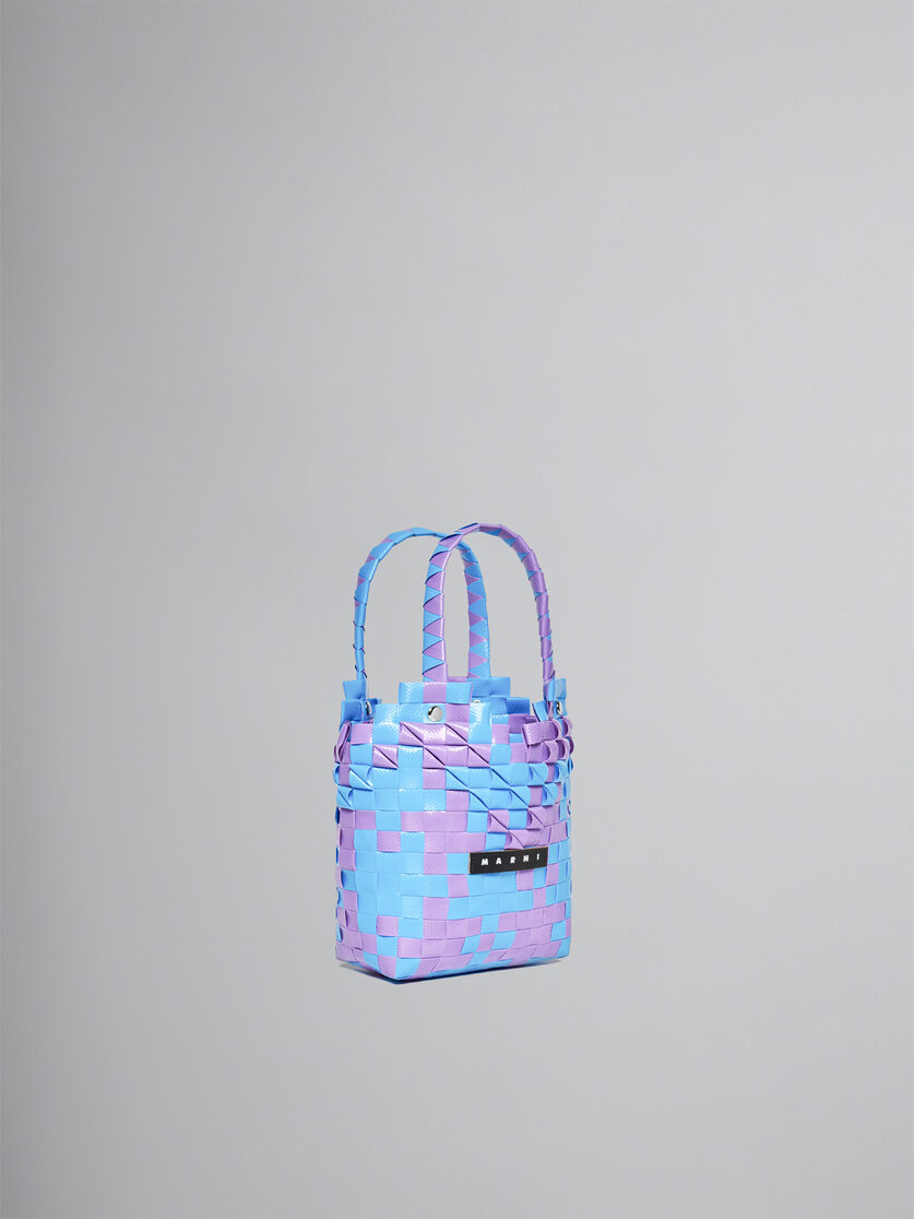 Ballet pink Diamond Basket woven shopper - Bags - Image 3