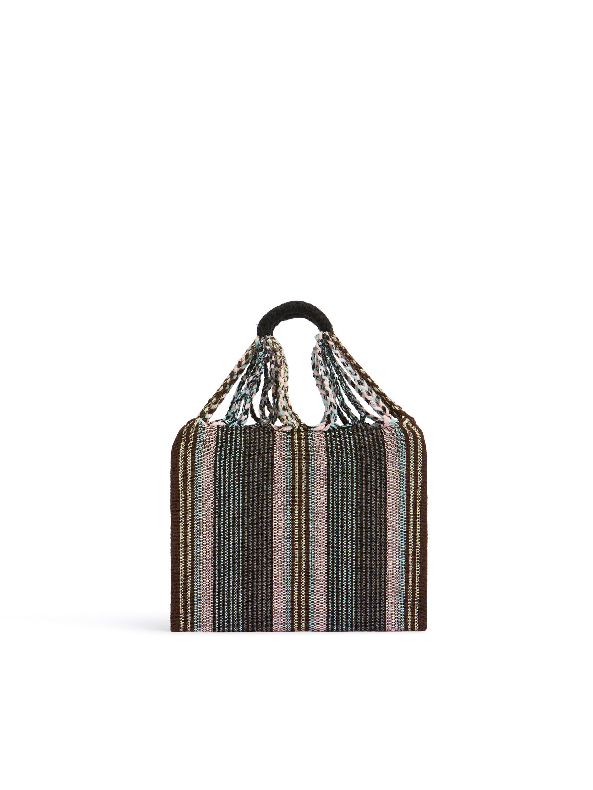 ピンク マルチカラー MARNI MARKET HAMMOCK クロシェ ミニバッグ