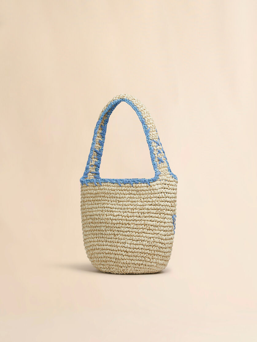Natural raffia and red Nassa small hobo bag - Shoulder Bags - Image 3