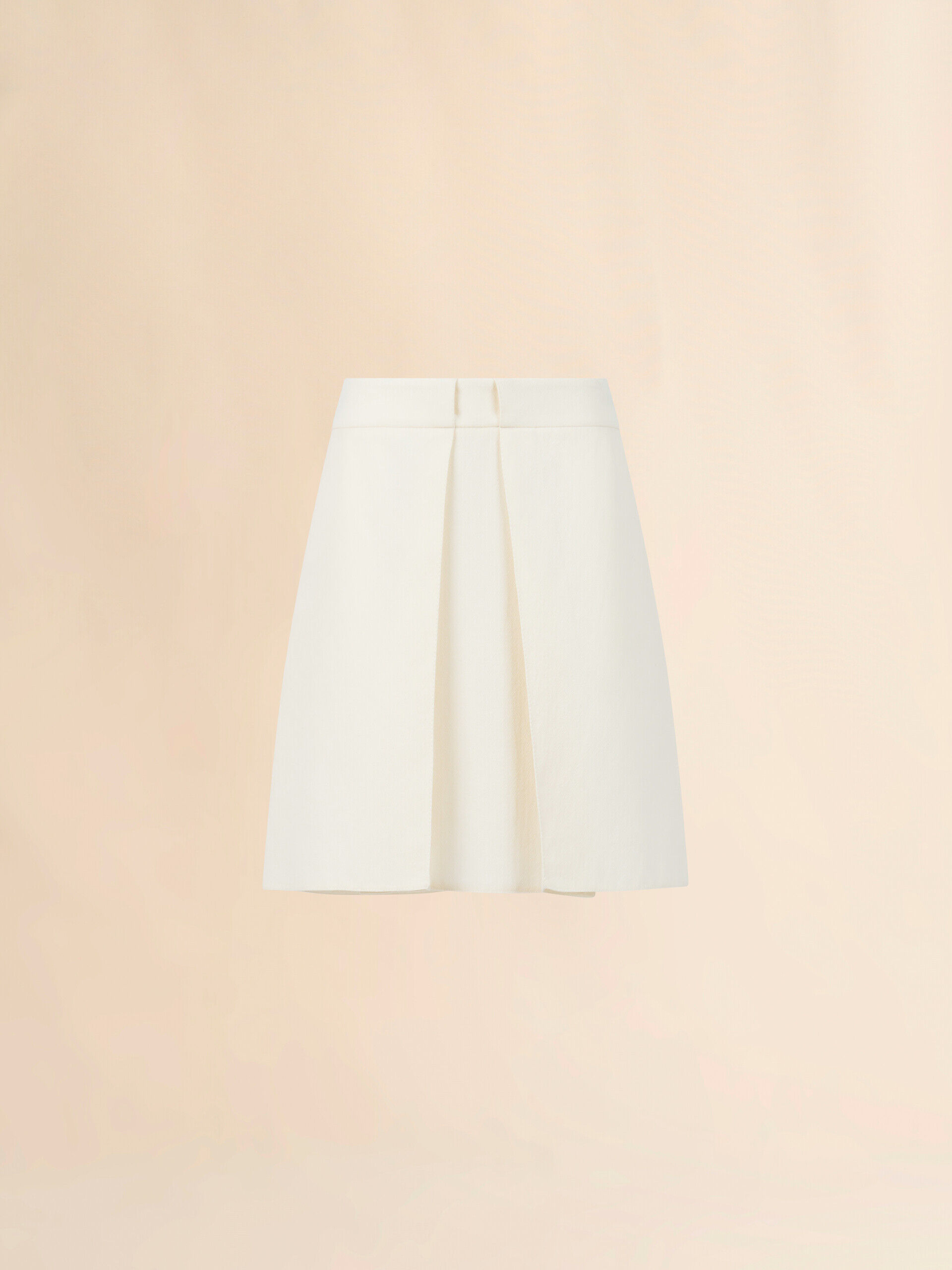 Off-white wool crêpe midi skirt | Marni