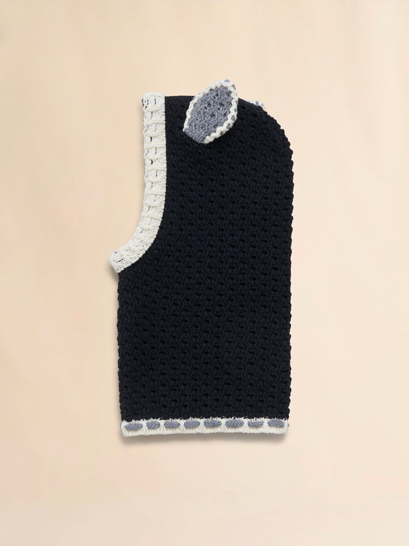 Black wool balaclava with ears - Other accessories - Image 2