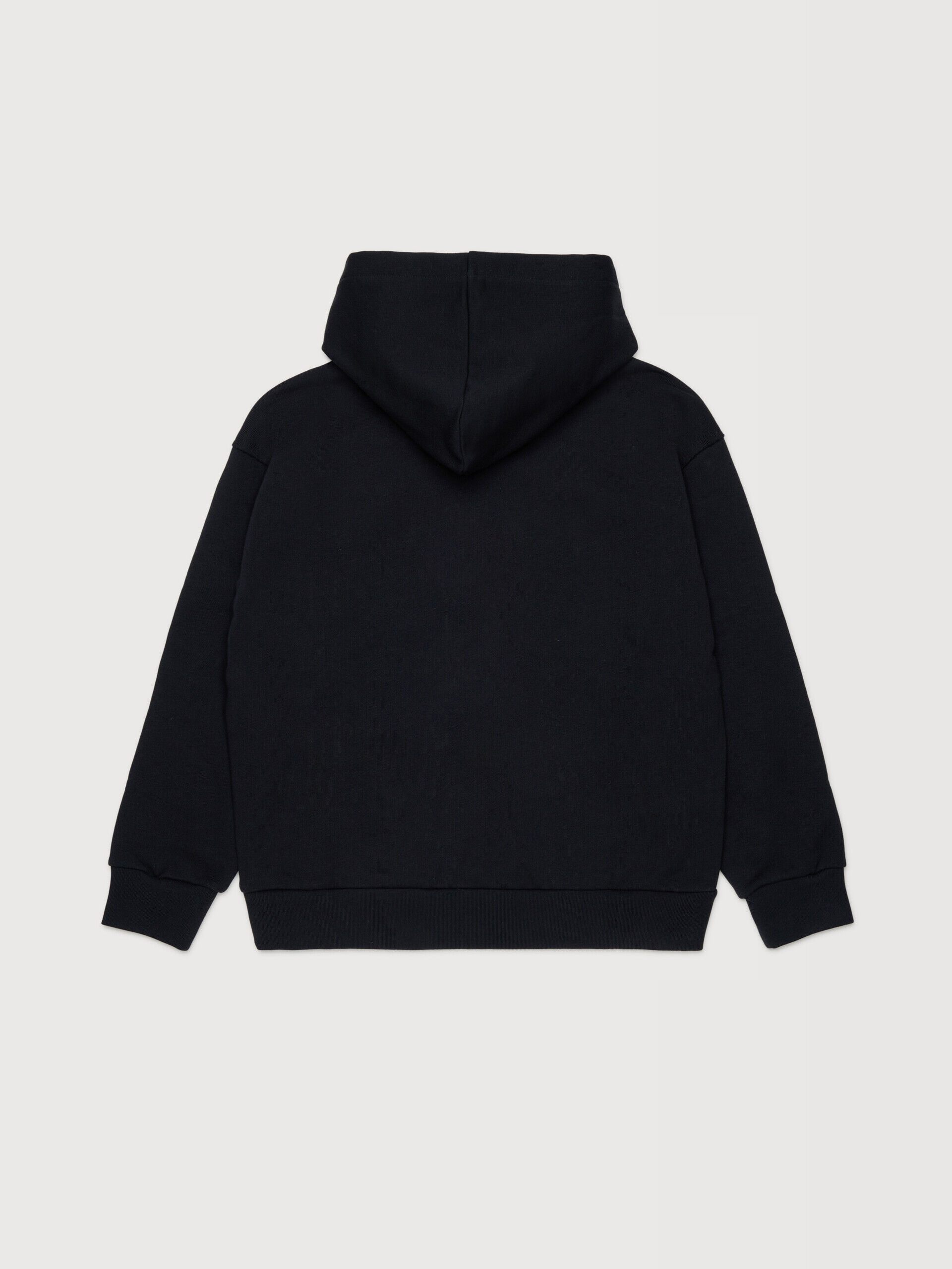 Black cotton hoodie with shiny Marni logo | Marni