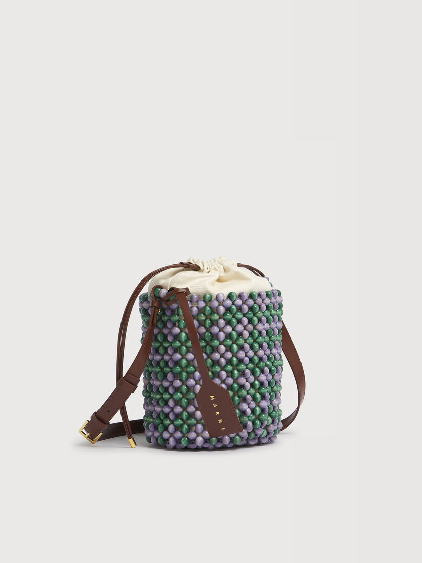 Lilac and green Beads Bag, Image 5