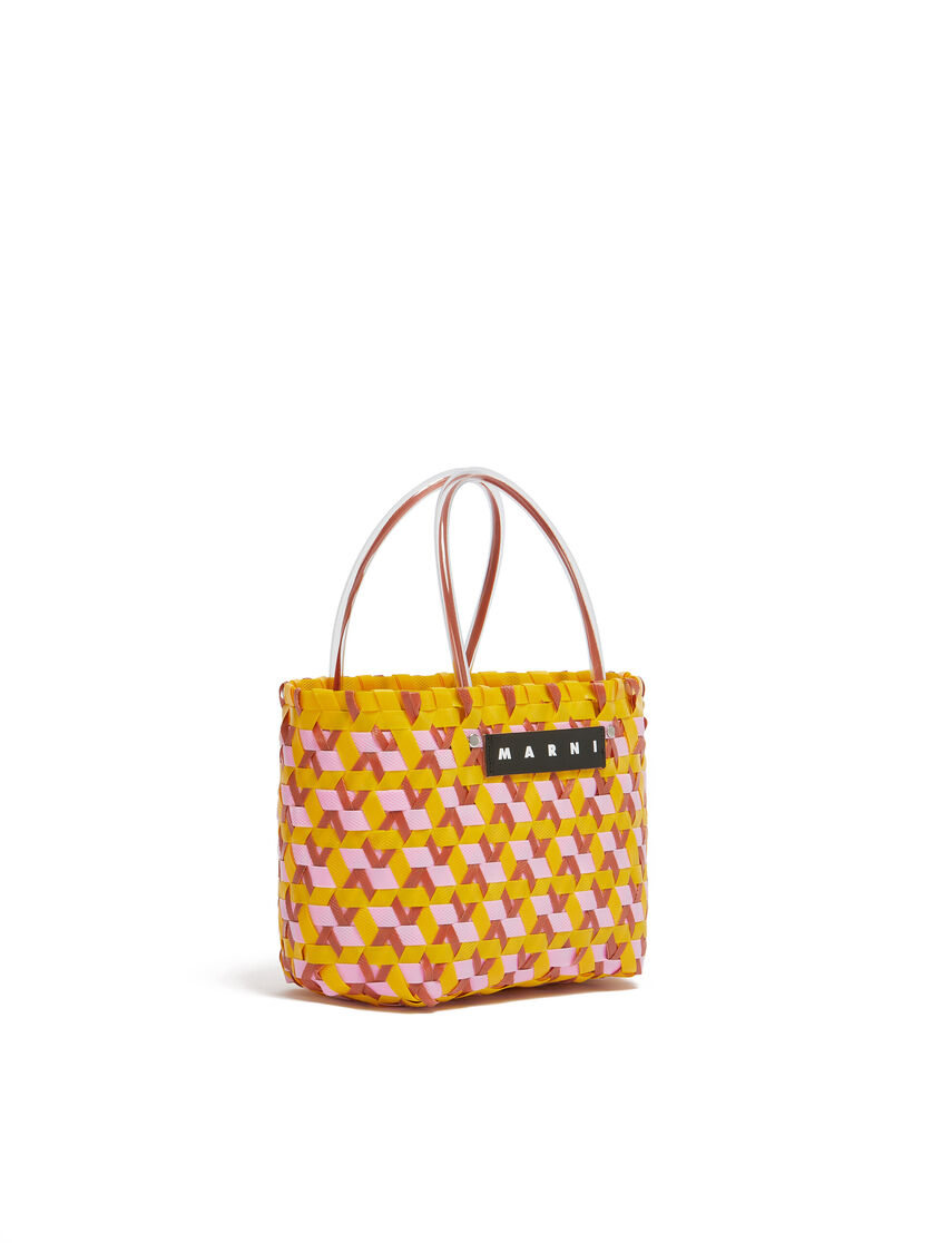 Dreifarbige MARNI MARKET Tote Bag in Gelb | Marni