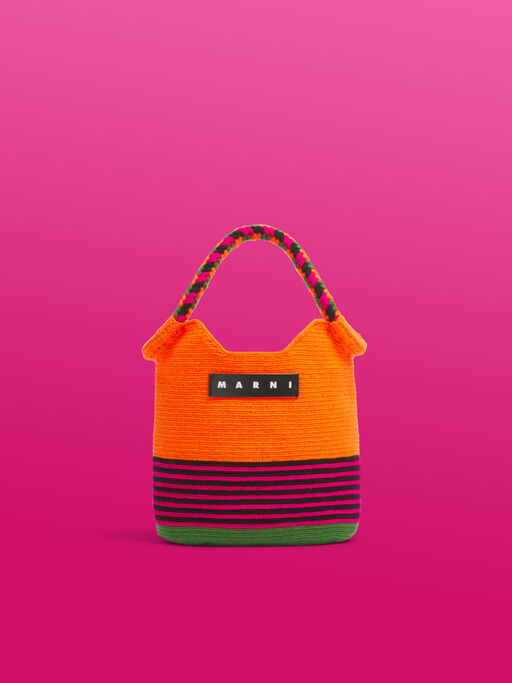 アラベスク MARNI MARKET BUCKET BAG - ショッピングバッグ