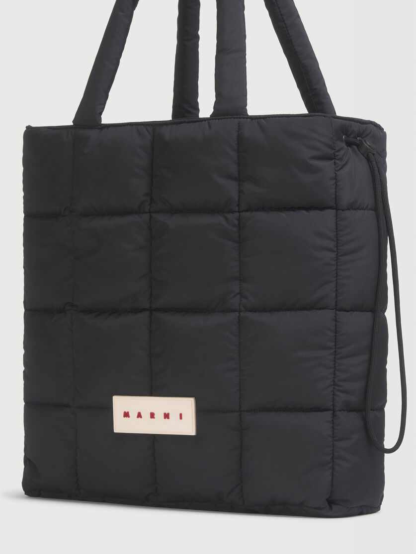ブラック Puff トートバッグ, Image 5