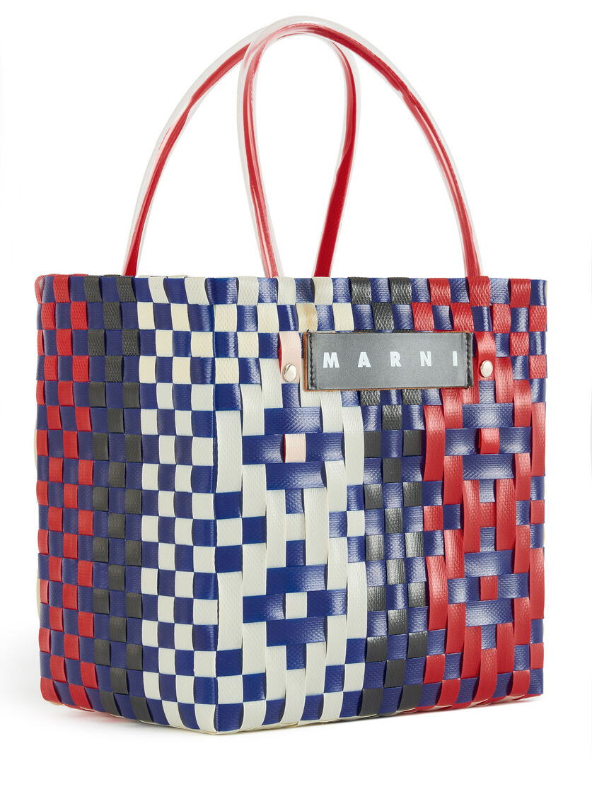 Red rhombus MARNI MARKET MINI BASKET bag - Shopping Bags - Image 4