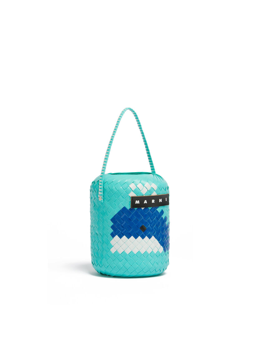 フューシャ(イルージョンブルー) ホエール MARNI MARKET BASKET BAG - ショッピングバッグ - Image 2
