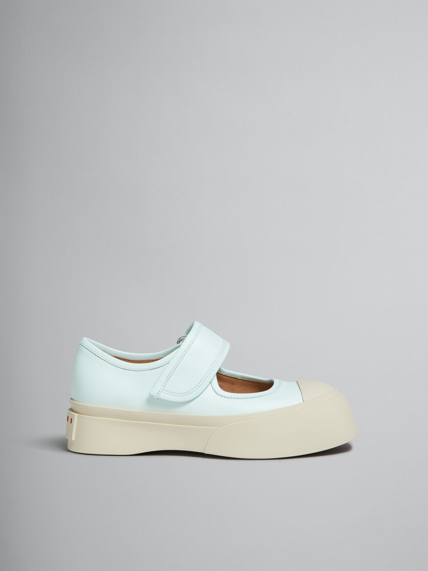 Light blue nappa leather Mary Jane sneaker - Sneakers - Image 1