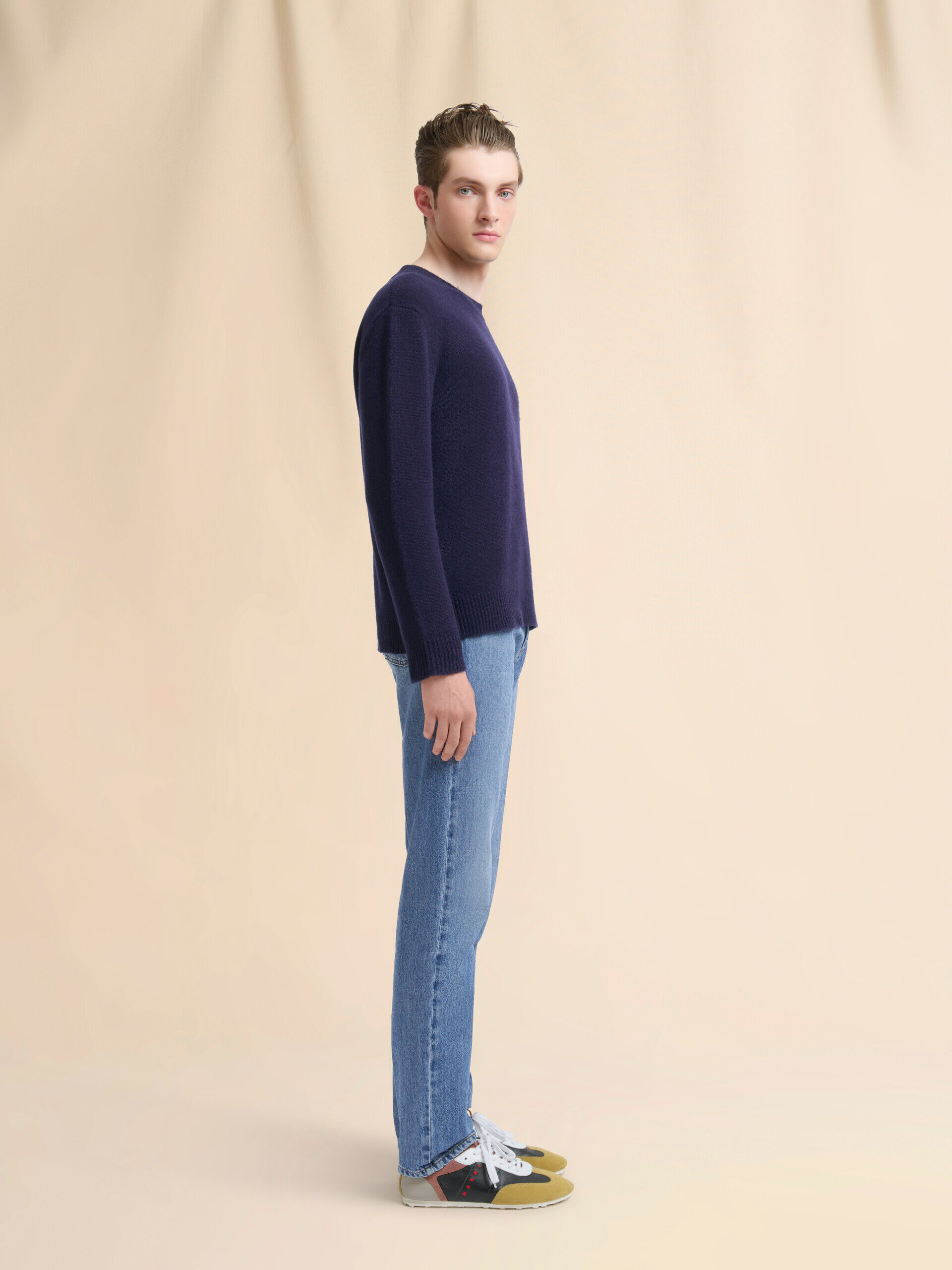 レッド　レター　デニム　パッチ　マルチ　カラー　チェック　シャツ　半袖　古着