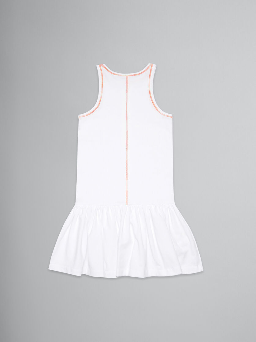 Weißes ärmelloses Kleid mit Ziernähten - Kleider - Image 2