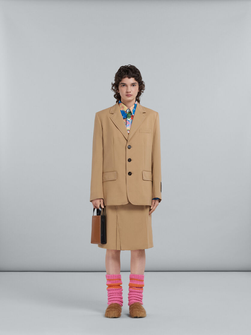Museo Nano Bag in brown and black leather | Marni