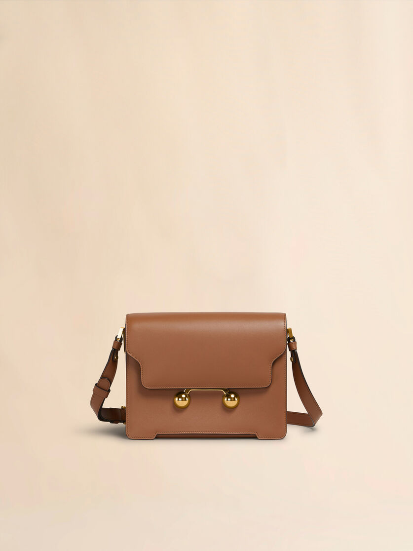 ブラウン レザー製 Trunkaroo ミディアムショルダーバッグ | Marni