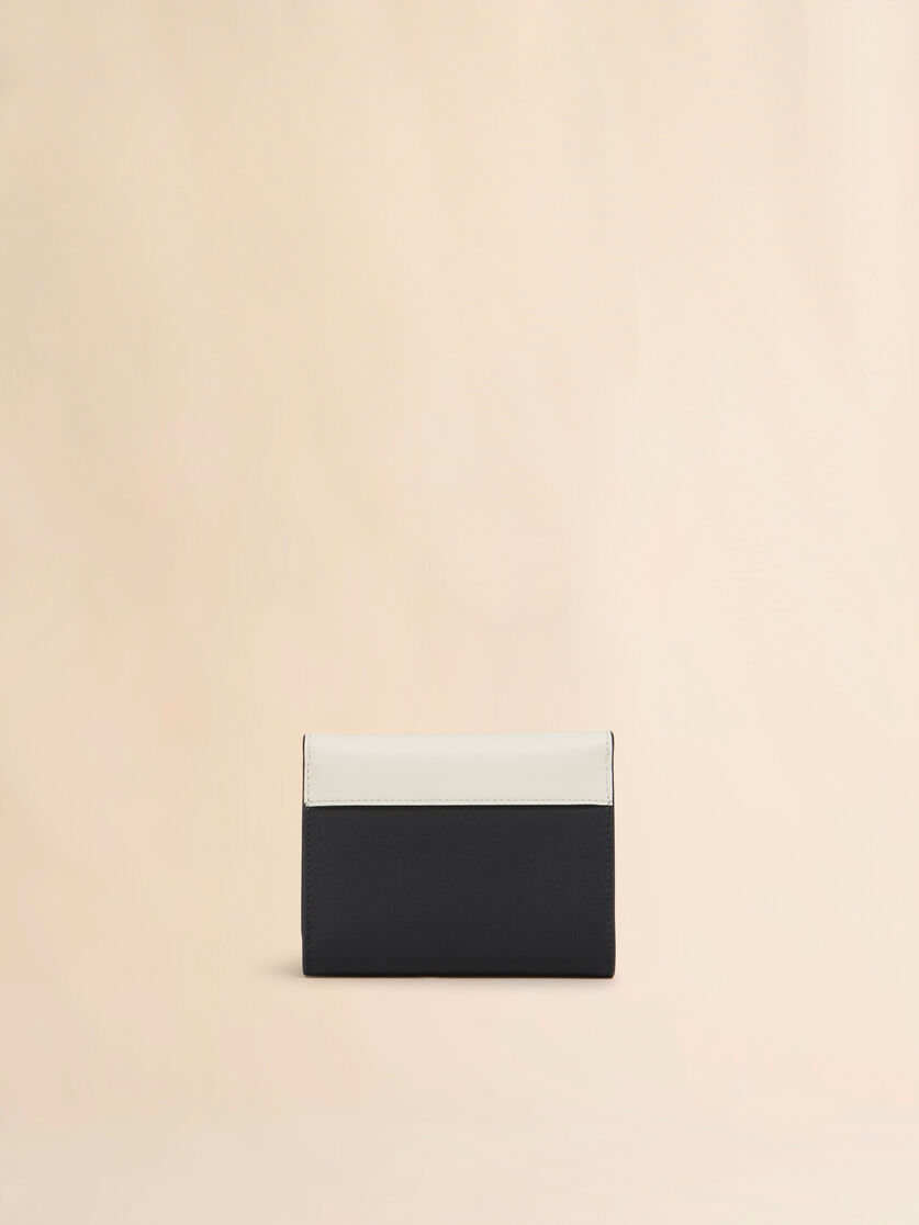 ブルー ベージュ レザー製 Trunkaroo 三つ折りウォレット - 財布 - Image 3