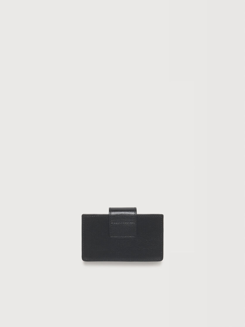 ブラックレザー カードホルダー スタッズ付き, Image 3