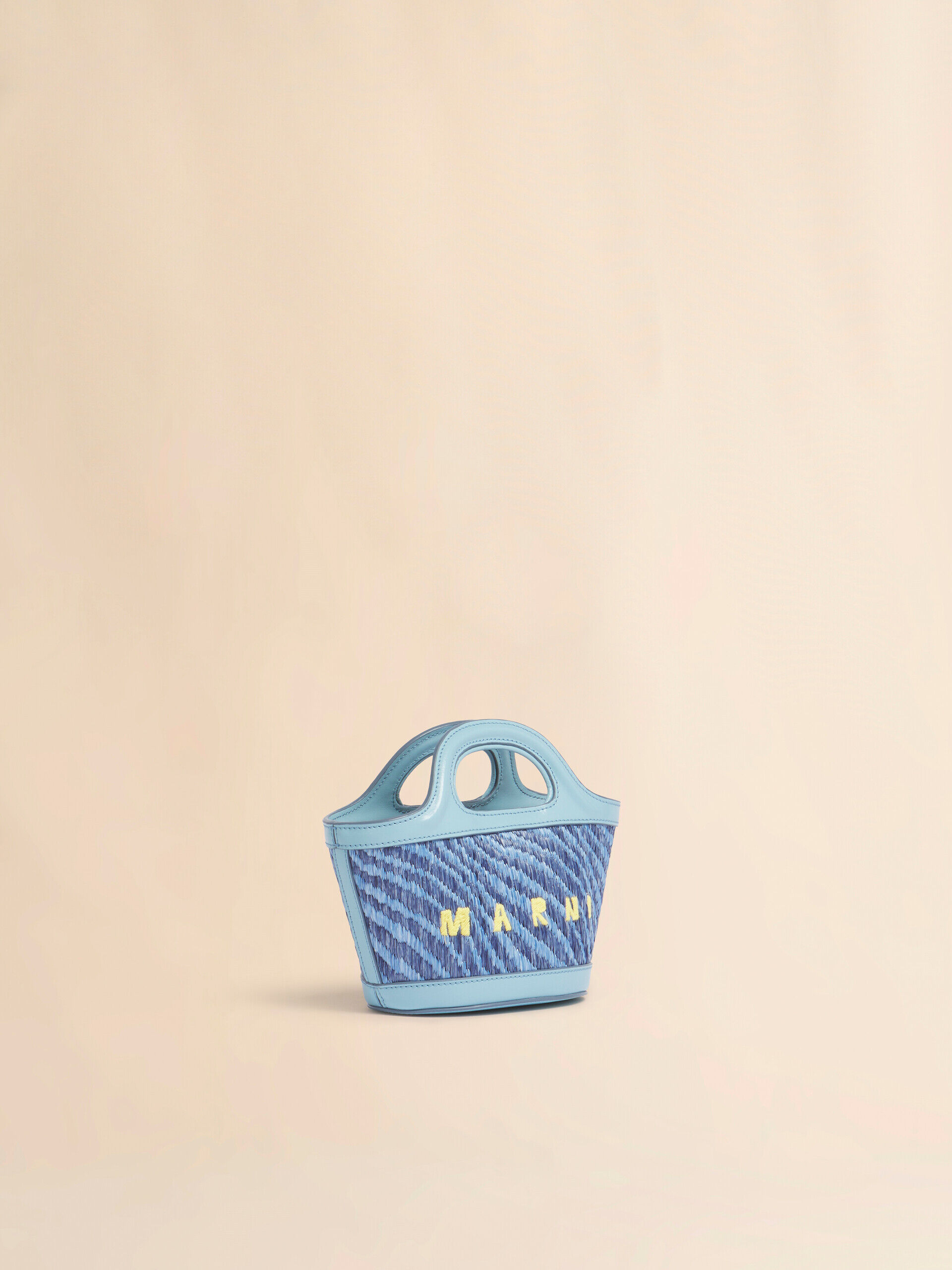 みーさん専用 MARNI TROPICALIA BAG SMALL(本物 美品) Tropicalia Small Bucket Bag in brown leather and raffia-effect