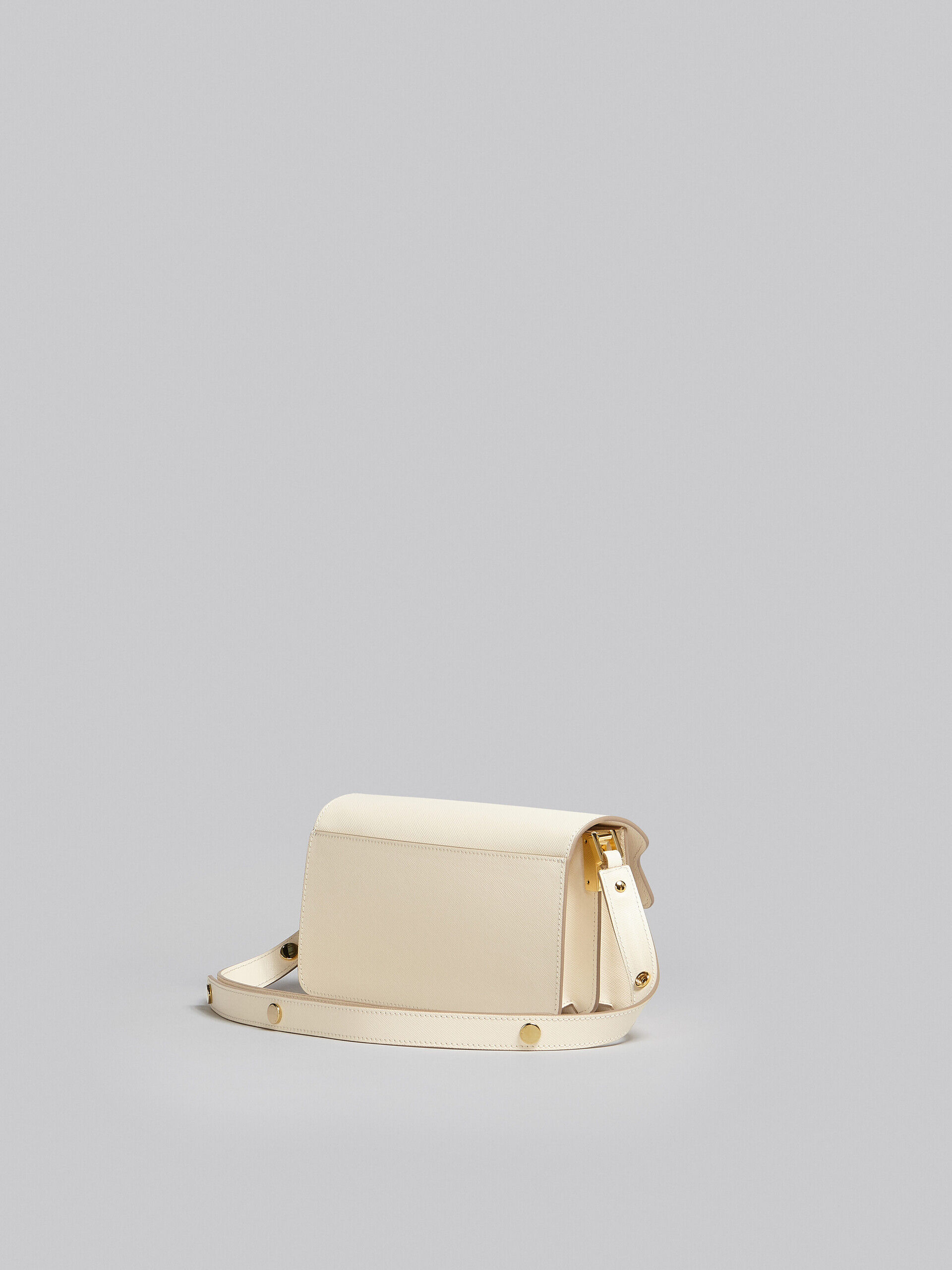 ホワイト サフィアーノレザー製 E/Wトランクバッグ | Marni