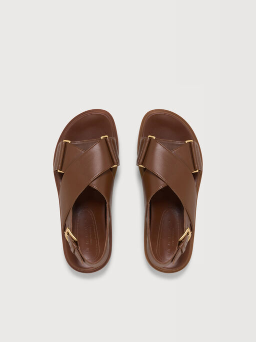 Brown leather Fussbett - Sandals