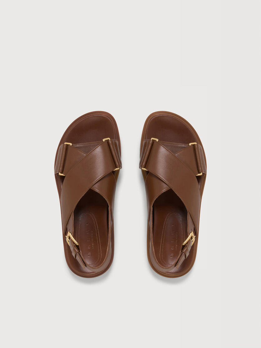 Brown leather Fussbett, Image 4