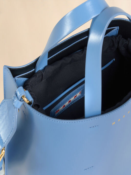 Museo Mini Bag in turquoise leather - Shopping Bags