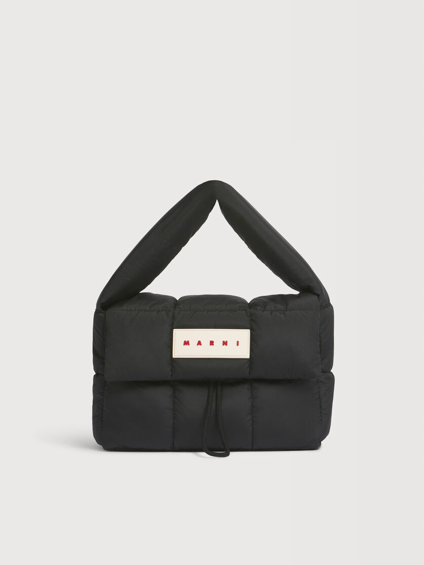 ブラック Puff ショルダーバッグ, Image 1