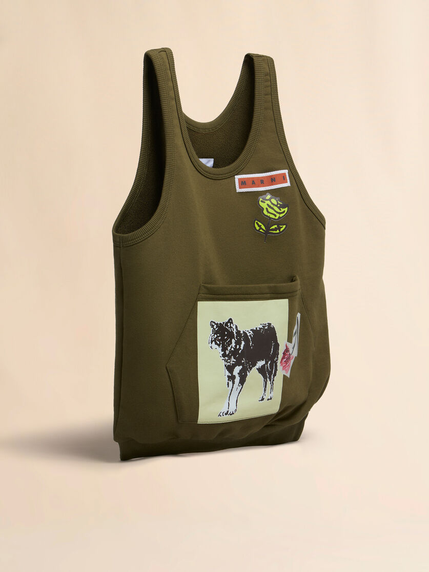 Deep green small Tank bag - Shopping Bags - Image 6