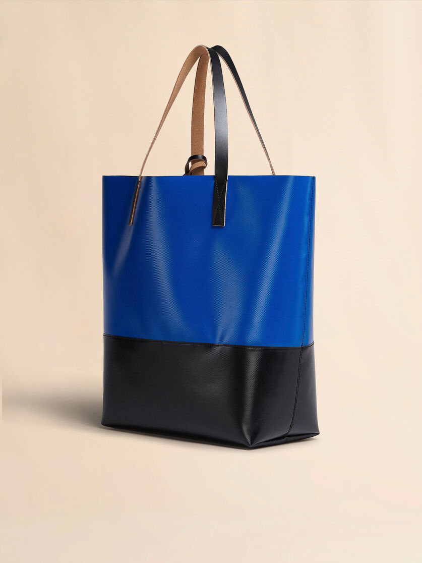 Tribeca shopping bag in blue and black - Shopping Bags - Image 2