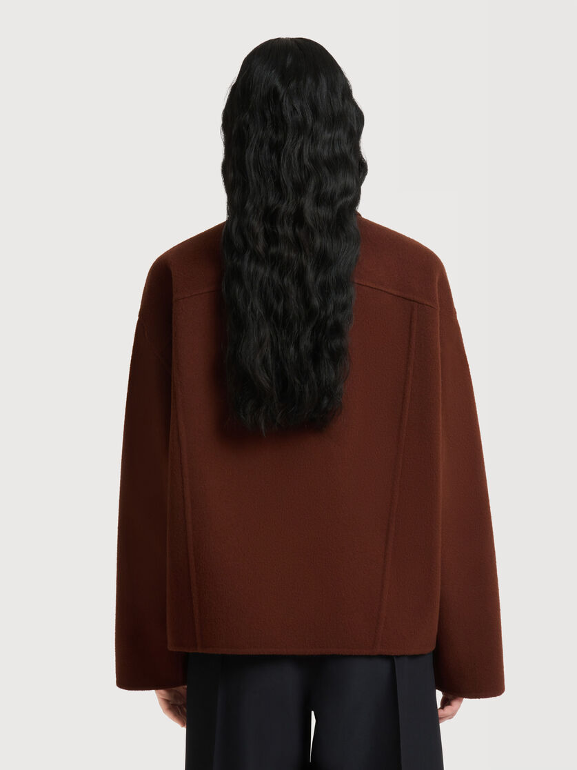 Brown wool-cashmere jacket, Image 4