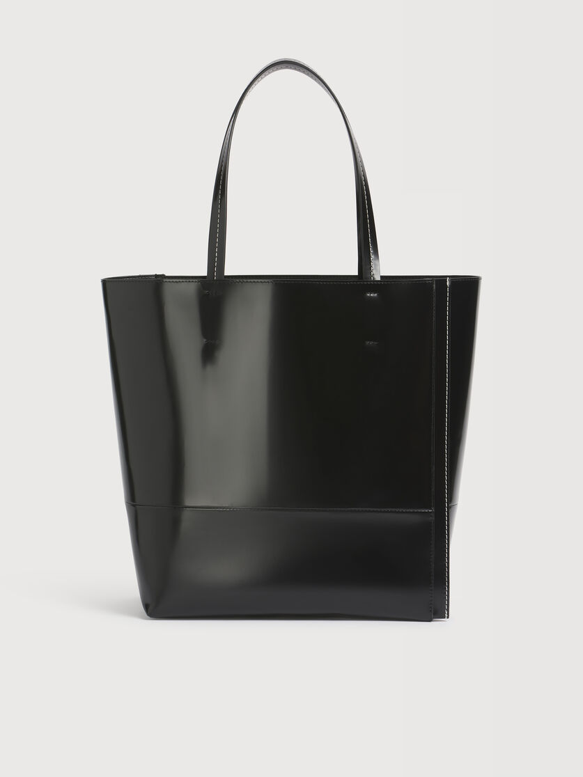 ブラックレザー ラージ Museo Edgeバッグ, Image 4